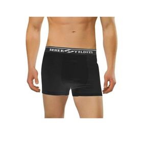 Seher Yıldızı 3'lü Haki Pamuklu Likralı Erkek Boxer