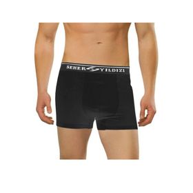 Seher Yıldızı 3'lü Haki Pamuklu Likralı Erkek Boxer