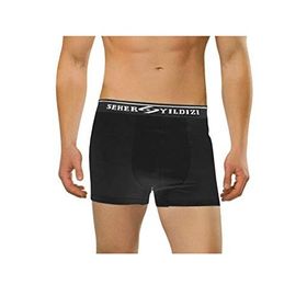 Seher Yıldızı 3'lü Haki Pamuklu Likralı Erkek Boxer