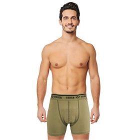 Seher Yıldızı 6'lı Haki Pamuklu Likralı Erkek Boxer