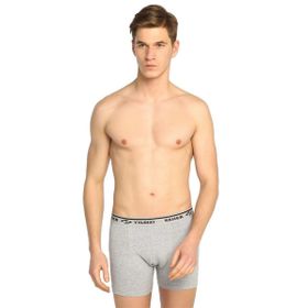 Seher Yıldızı Gri Likralı Erkek Boxer