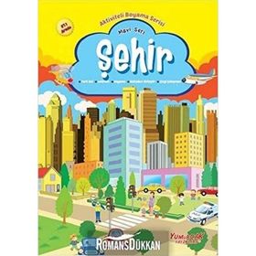 Şehir Mavi Seri - Aktiviteli Boyama Serisi - Yumurcak Yayınları