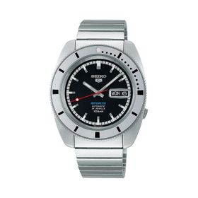 Seiko 5 Sports Pepper Black 1968 Recreation Limitli Üretim Otomatik Erkek Kol Saati