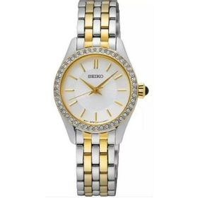 Seiko SUR540P1 Metalik Gri Altın Kadın Kol Saati