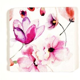 Şeker Portakalım 10 x 10 cm Renkli Dekoratif Figürlü Doğal Taş Gider Kapağı Banyo Süsü Tekli