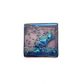 Şeker Portakalım 10x10 cm Dekoratif Fügürlü Koku Önleyici Cam Gider Kapağı Banyo Tuvalet Gider Süsü