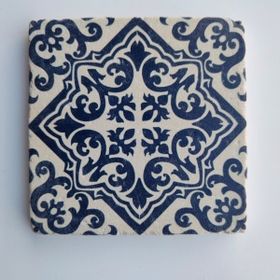 Şeker Portakalım Tekli 10x10 cm Beyaz Dekoratif Figürlü Doğal Taş Gider Kapağı Banyo Süsü