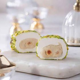 Şekerci Cafer Erol 500 gr File Fıstık Kaplı Fındık Ezmeli Paşa Sarma Fitil Lokum