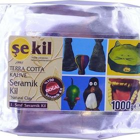 Şekil 1000 gr Terracotta Kahverengi Seramik Hamuru