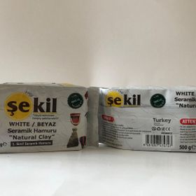 Şekil 500 gr Beyaz Seramik Hamuru
