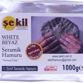 Şekil VK1000BYZ 1 kg Beyaz Seramik Hamuru