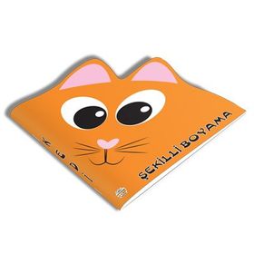 Şekilli Boyama - Kedi - 0-6 Yaş Yayınları
