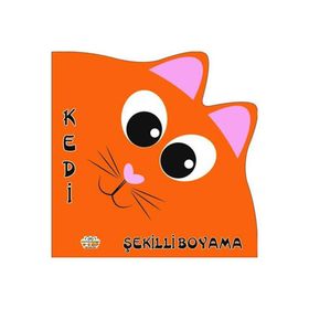 Şekilli Boyama - Kedi - 0-6 Yaş Yayınları