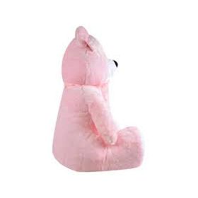 Selay 1085 95 cm Gülen Yavrulu Ayı Pembe Peluş Oyuncak