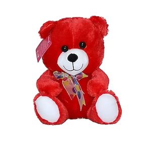 Selay 1178 37 cm Kırmızı Peluş Oturan Ayı