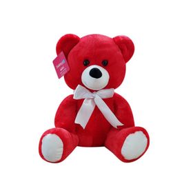 Selay 1178 37 cm Kırmızı Peluş Oturan Ayı