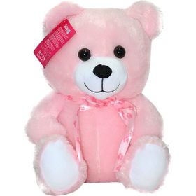 Selay 1181 30 cm Oturan Ayı Pembe Peluş