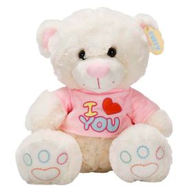 Selay 1695 Pembe 46 cm Peluş T-shirtlü Ayı