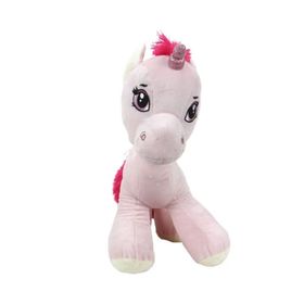 Selay 1849 45 cm Sabit Boynuzlu At Lila Peluş Oyuncak