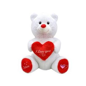 Selay Oyuncak 1028B Beyaz 80 cm Sevimli Ayı