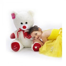 Selay Oyuncak 1045E 57 cm Ekru Tıkıl Ayı