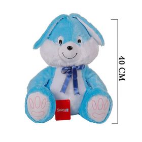 Selay Oyuncak 1269M Mavi 40 cm Tavşan Peluş Oyuncak