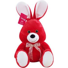 Selay Oyuncak 37 cm Kırmızı 1554KR Selay, Oturan Sevimli Tavşan