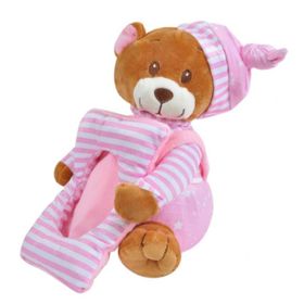 Selay Pembe 25 cm Peluş Çerçeveli Ayıcık
