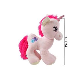 Selay Pembe Boynuzlu At 45 cm Peluş Oyuncak