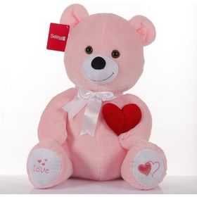 Selay Pembe Kalpli Ayı 50 cm Peluş Oyuncak