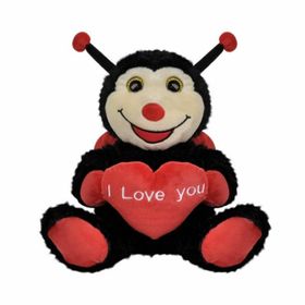 Selay Toys 30 cm Kırmızı Oturan Uğur Böceği Peluş Oyuncak