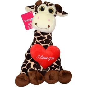Selay Toys Kahverengi Zürafa 40 cm Peluş Oyuncak