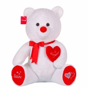 Selaytoys 1054B 70 cm Beyaz Tikil Ayı