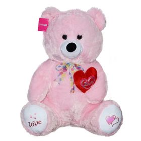 Selaytoys 1054P 70 cm Pembe Tikil Ayı Oyuncak