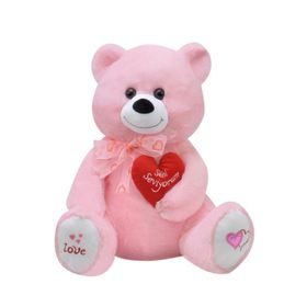 Selaytoys 1054P 70 cm Pembe Tikil Ayı Oyuncak