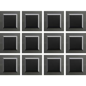 Seldur 12 Adet Ovivo Quantum Manyetik Gri Anahtar Çerçeve