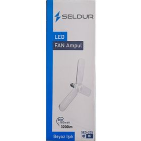 Seldur Fan Model 36 W Lümen Beyaz Led Ampul