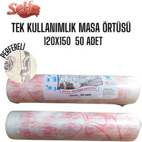 Self Tek Kulanımlık 120x150 cm 50'li Masa Örtüsü