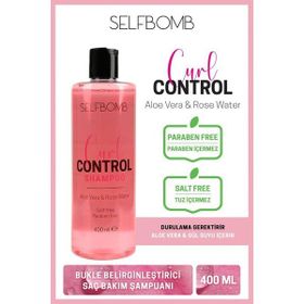 Selfbomb 400 ml Aloe Vera Gül Suyu Özlü Bukle Belirginleştirici Hacimlendirici Saç Bakım Şampuanı