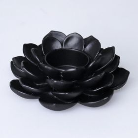 Selim Garden Siyah Tealight Mumluk