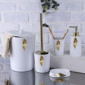 Selim Leaf Beyaz Altın Banyo Seti