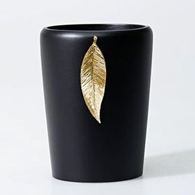 Selim Leaf Siyah Altın Diş Fırçalık