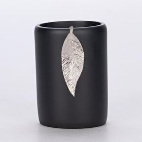 Selim Leaf Siyah Gümüş Diş Fırçalık