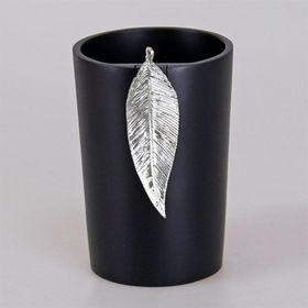 Selim Leaf Siyah Gümüş Diş Fırçalık