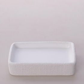 Selim Linen Beyaz Katı Sabunluk