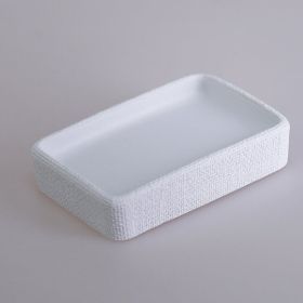 Selim Linen Beyaz Katı Sabunluk