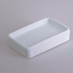 Selim Linen Beyaz Katı Sabunluk