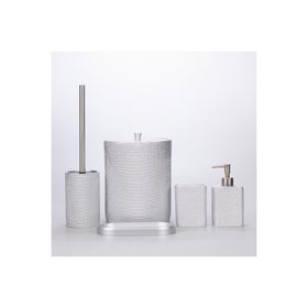 Selim Linen Gümüş Banyo Seti