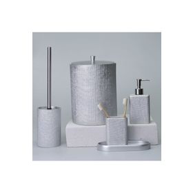 Selim Linen Gümüş Banyo Seti