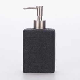Selim Linen Siyah Sıvı Sabunluk
